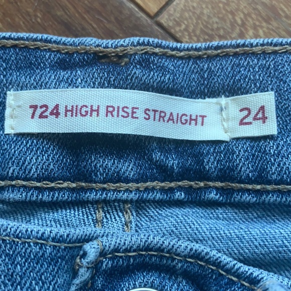 Levi’s High Rise Straight crop size 24 - Picture 3 of 8
